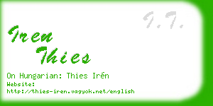 iren thies business card