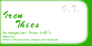 iren thies business card